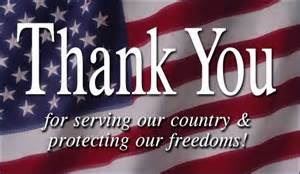 Thank you for serving our country & protecting our freedoms!