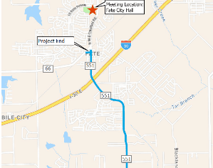FM 551 Map